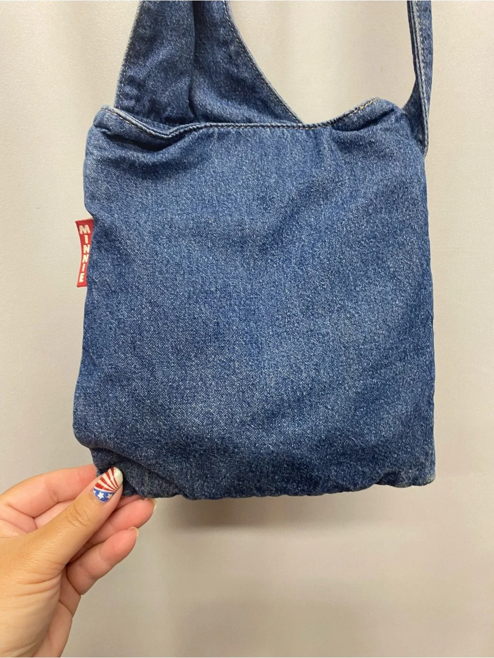 Y2k vintage Minnie Mouse purse denim Disney classic bag travel school 2000's